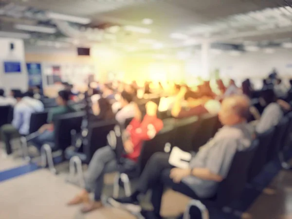 Blurred image of board of Directors, education people, business team, employees, young colleagues sitting in conference room or meeting room in the office for group discussion and brainstorming. — Stock Image Blurred Image Board Directors Education People Business Team Employees Young Stock Picture