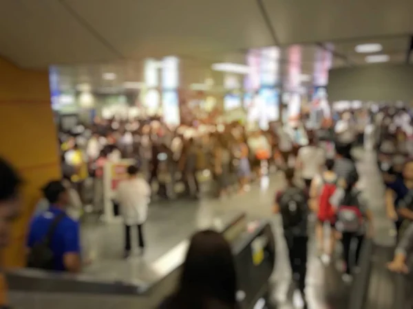 Imagen Borrosa Del Grupo Gente Compras Concepto Compras — Foto de Stock