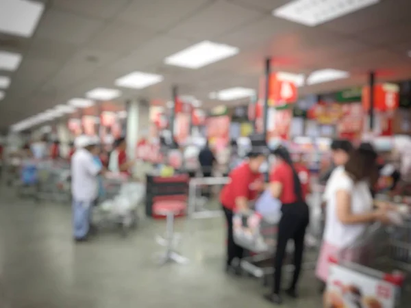 Verschwommenes Bild Einer Gruppe Von Einkaufsmenschen Einkaufskonzept — Stockfoto