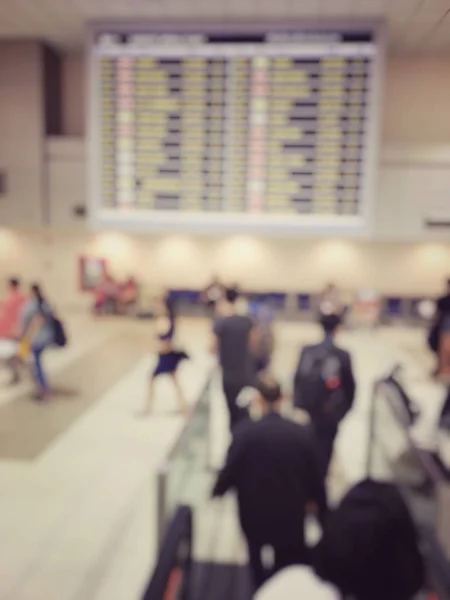 Розмиті Зображення Людей Залі Аеропорту — стокове фото