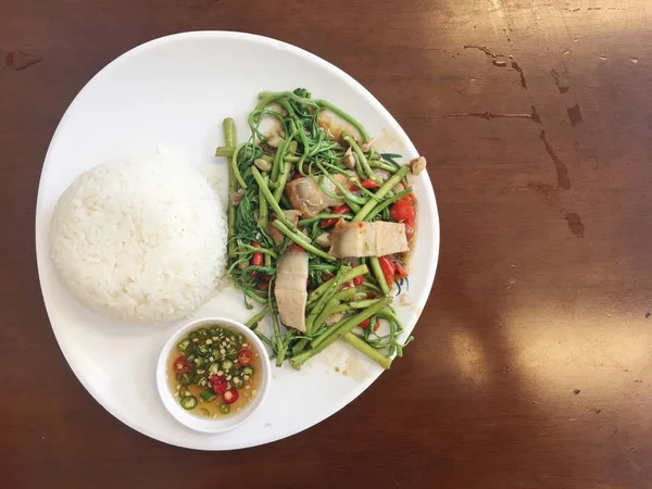 Asiatisches Ernährungskonzept Leckere Mahlzeit Nahaufnahme — Stockfoto