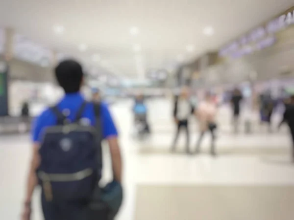 Blurred Image People Airport Hall — Stock Photo, Image