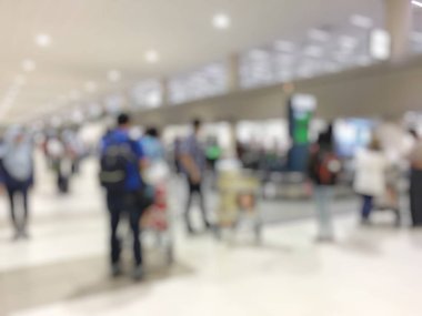 Grup alışveriş insan bulanık görüntü. Alışveriş kavramı.