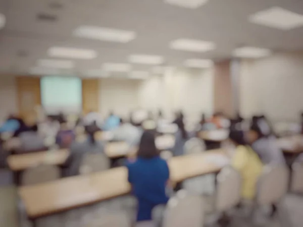 Concetto Istruzione Immagine Offuscata Della Tecnologia Apprendimento Degli Studenti Workshop — Foto Stock