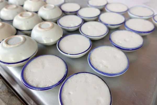 Тайские Сладости Кокосового Молока Заварной Крем Называемый Ханом Туай Небольшой — стоковое фото