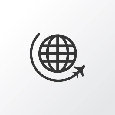 Uçuş simgesi simgesi. Premium kalite izole Uluslararası Havacılık öğe trendy tarzı.