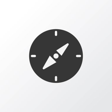 Pusula simgesini sembolü. Premium kalite izole gezinti öğesi trendy tarzı.