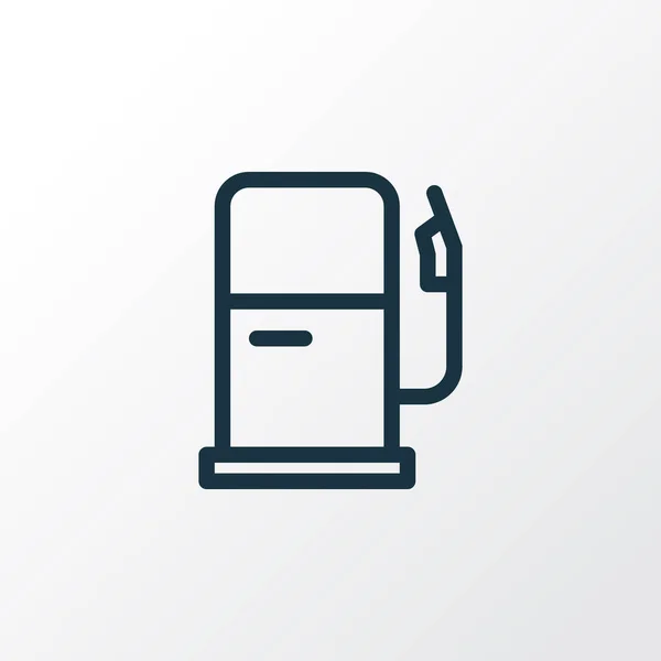Symbolen för bensinstationsikonen. Premium kvalitet isolerad bensin element i trendig stil. — Stock vektor