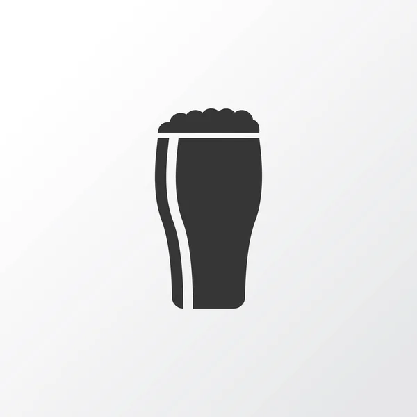 Glas bier pictogram symbool. Premiumkwaliteit geïsoleerd getapt element in trendy stijl. — Stockvector