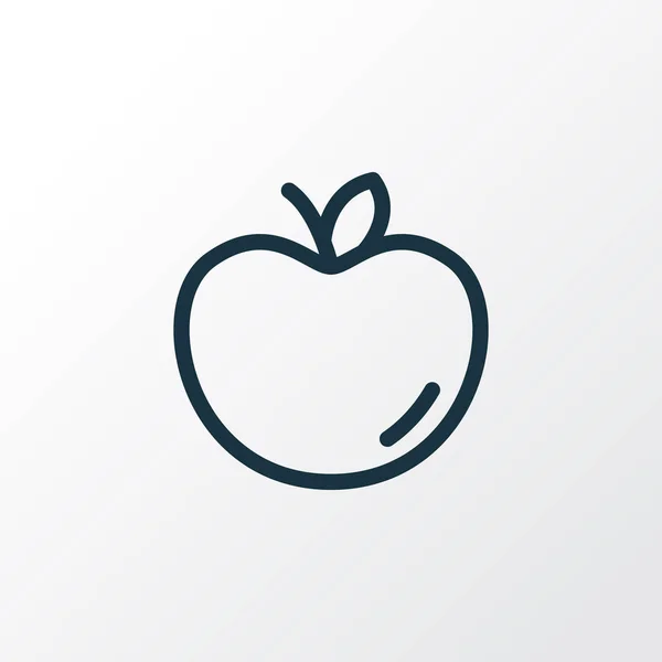 Apple pictogram lijn symbool. Premium kwaliteit geïsoleerd fruit in trendy stijl. — Stockfoto