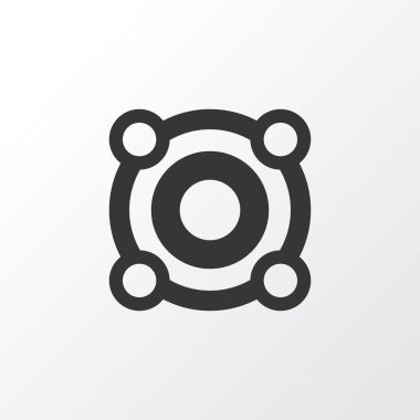 Hoparlör simgesi simgesi. Premium kalite izole hoparlör öğe trendy tarzı.