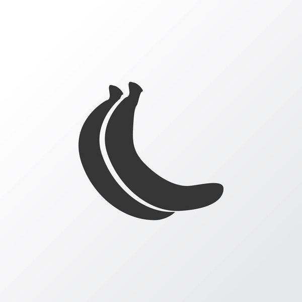 Banana icon symbol. Premium quality isolated tropical fruit element in trendy style.