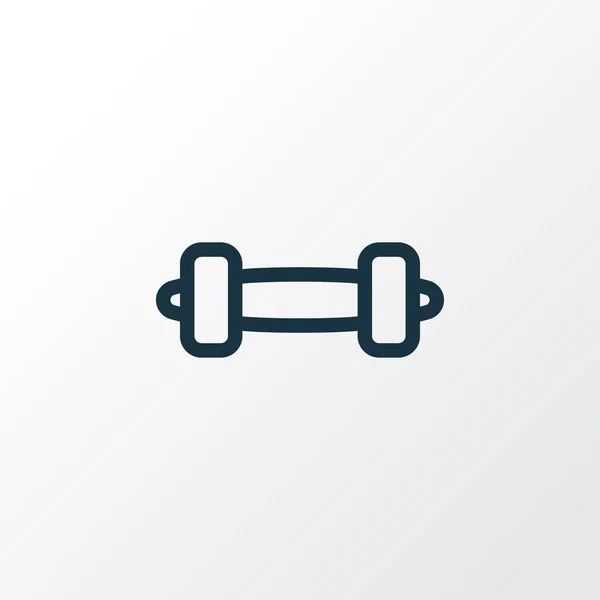 Dumbbell icon line symbol. Premium quality isolated barbell element in trendy style. — Stock Vector