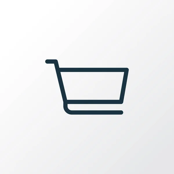 Cart icon line symbol. Premium quality isolated shopping trolley element in trendy style. — Stock Photo, Image