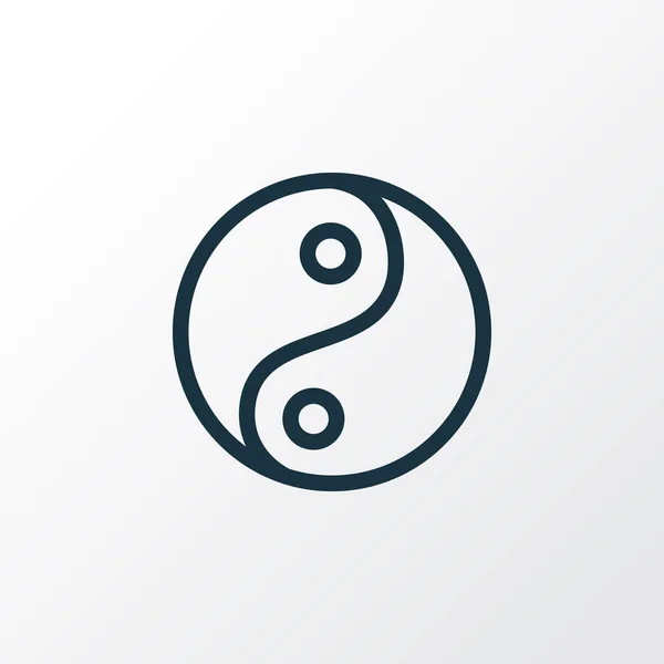 Yin yang ícone linha símbolo. Elemento tao isolado de qualidade premium em estilo moderno . — Fotografia de Stock