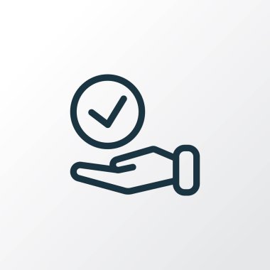 Seçimi simge satır sembolü. Premium kalite izole onay öğe trendy tarzı.