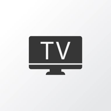 TV simgesi simgesi. Premium Kalite izole televizyon öğe Trendy tarzı.