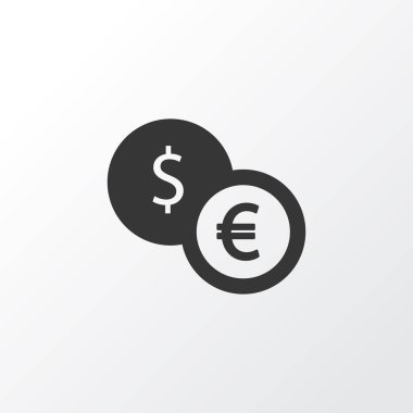 Exchange para simgesi simgesi. Premium kalite izole para birimi öğesi trendy tarzı.