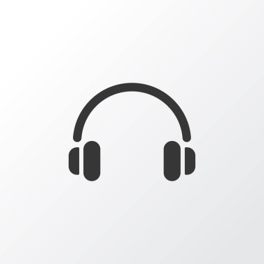Kulaklık simgesi simgesi. Premium Kalite izole kulaklık öğe Trendy tarzı.