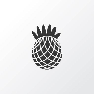 Ananas simgesi simgesi. Üstün kaliteli moda stil öğesinde Ananas izole.