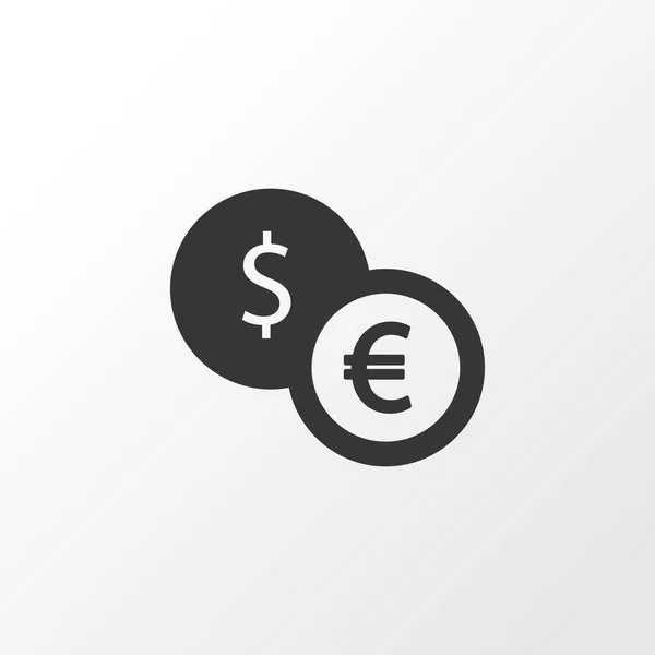 Výměna peněz ikona symbol. Prémiové kvality izolované měny prvek v trendy stylu. — Stockový vektor