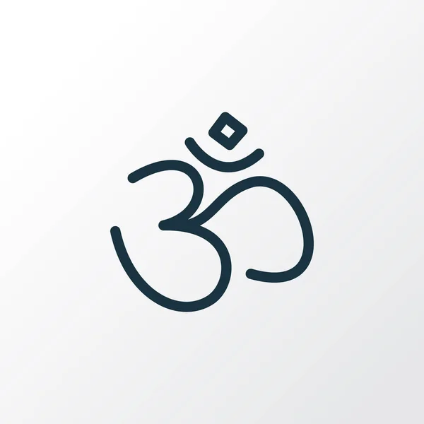 Ο Ινδουισμός εικονίδιο γραμμή σύμβολο. Πριμοδότηση ποιότητας απομονωμένη om στοιχείο σε μοντέρνο στυλ. — Φωτογραφία Αρχείου