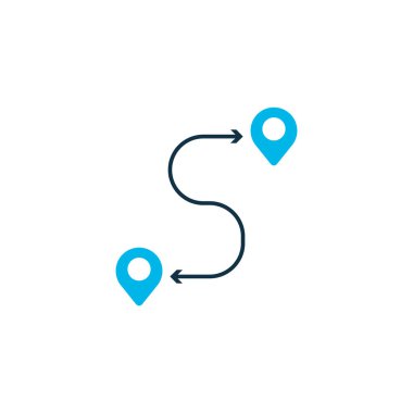 Rota kutsal kişilerin resmi renkli sembol. Premium kalite izole hedef öğesi trendy tarzı.