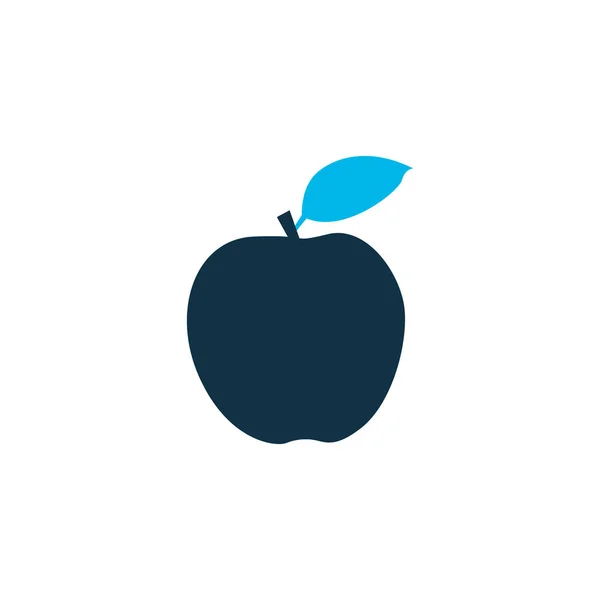 Apple-Symbol farbiges Symbol. Isoliertes Fruchtelement in hochwertiger Qualität im trendigen Stil. — Stockvektor