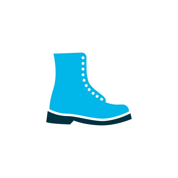 Boot icon colored symbol. Premium quality isolated shoes element in trendy style. — Stock Vector