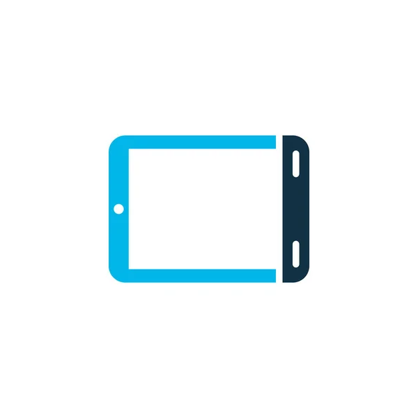 Palmtop pictogram gekleurde symbool. Premium kwaliteit geïsoleerd tablet element in trendy stijl. — Stockvector