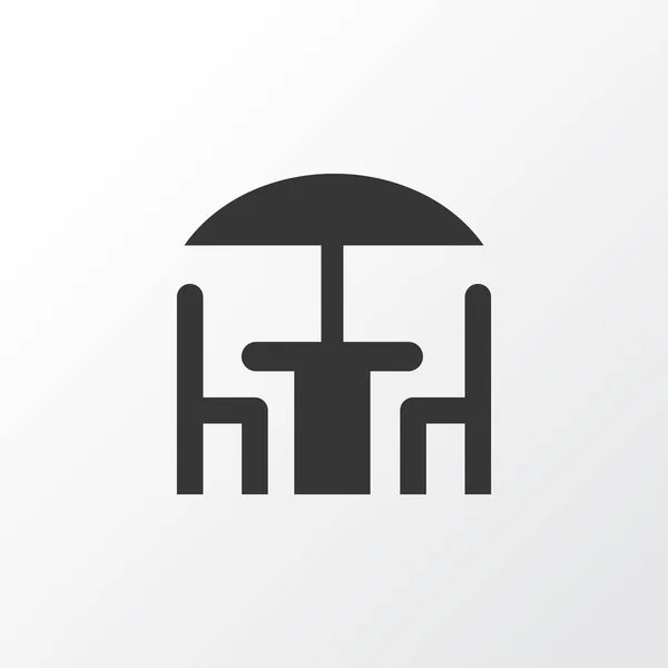 Cafe simgesi simgesi. Premium kalite izole teras restoran öğe trendy tarzı.