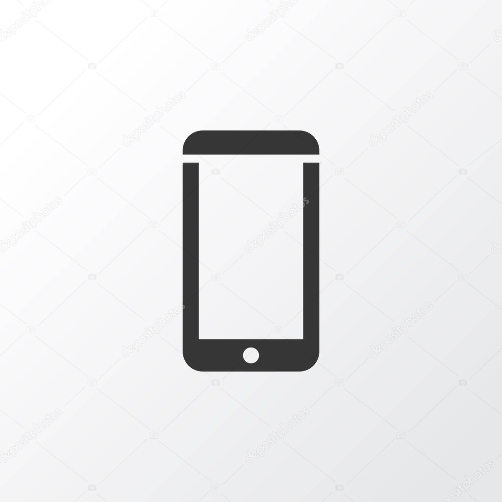 Smartphone icon symbol. Premium quality isolated mobile phone element in trendy style.