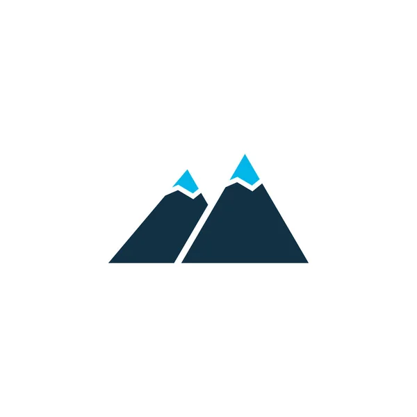 The mountains icon colored symbol. Premium quality isolated peak element in trendy style. — Stock Photo, Image