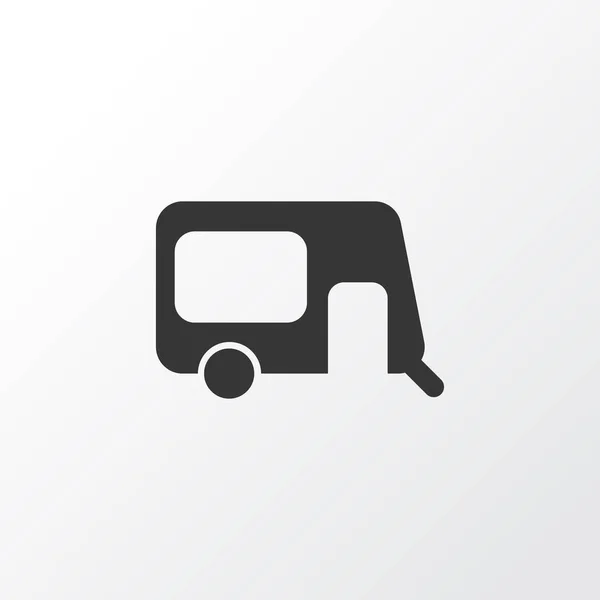 Hus på hjul ikon symbol. Premium kvalitet isolerad husvagn element i trendig stil. — Stockfoto
