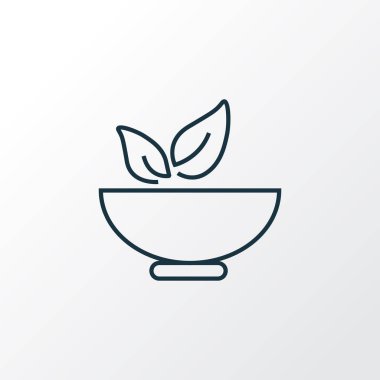 Sağlıklı gıda simge satır sembolü. Premium kalite izole harç öğe trendy tarzı.