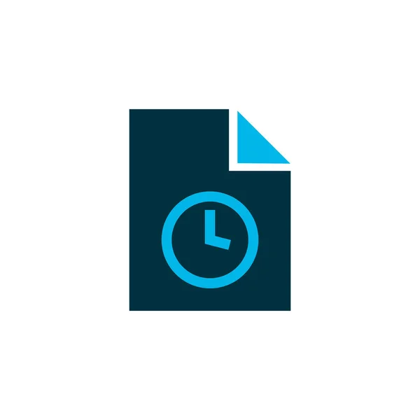 Temporary file icon colored symbol. Premium quality isolated clock element in trendy style.