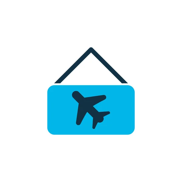 Picture airplane icon colored symbol. Premium quality isolated aircraft banner element in trendy style.