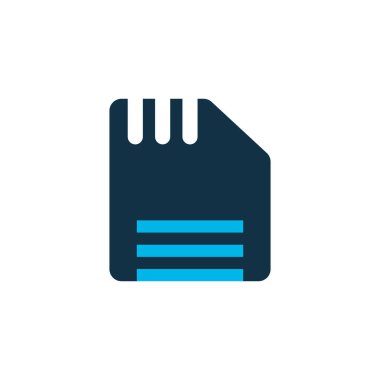 Disket simgesi renkli sembol. Kaliteli kalite izole disk ögesi modada.