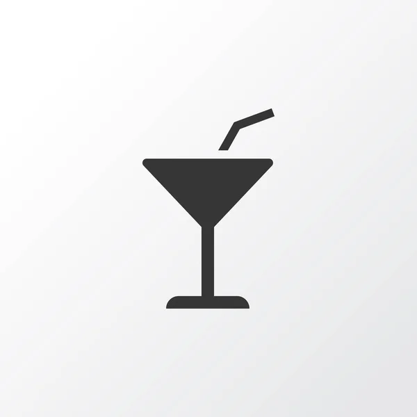 Koktél ikon szimbólum. Prémium minőségű elszigetelt martini elem divatos stílusban. — Stock Vector