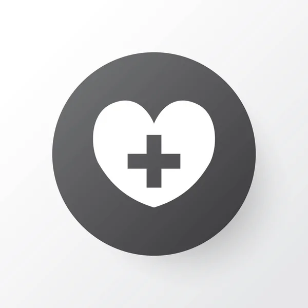 Simbolo dell'icona del cuore. Elemento di guarigione isolato di qualità premium in stile trendy . — Vettoriale Stock