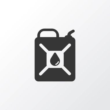 Benzin simgesi simgesi. Premium kalite izole yakıt olabilir moda stil öğesinde.