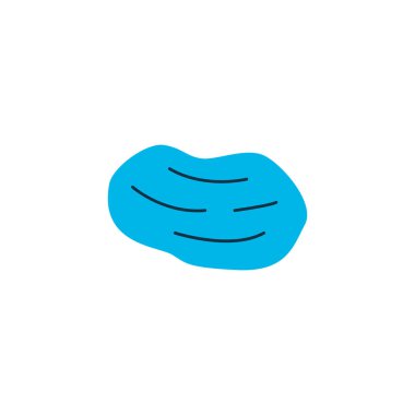 Patates renkli sembol simge. Premium kalite izole yumru öğe trendy tarzı.