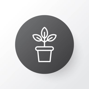 Bitki Pot simgesi simgesi. Premium Kalite izole saksı öğe Trendy tarzı.