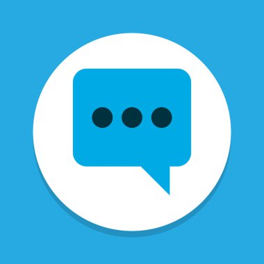 Sohbet simgesi renkli sembol. Premium kalite izole messenger öğe trendy tarzı.