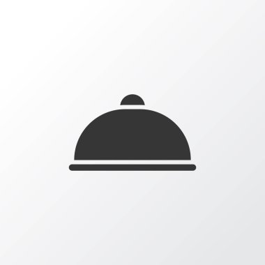 Yemek simgesi simgesi. Premium kalite izole tepsi öğe trendy tarzı.