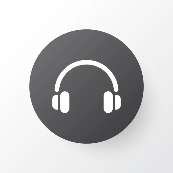 Headphone icon symbol. Premium quality isolated earphone element in trendy style. — Stock Vector