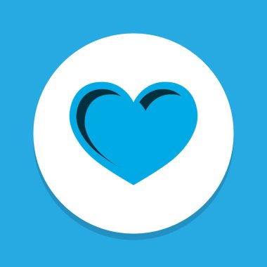 Kalp simgesi renkli sembol. Premium kalite izole aşk öğe trendy tarzı.