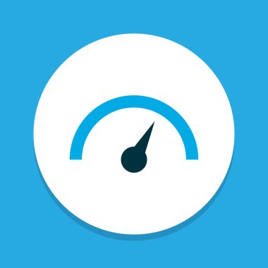 Kronometre simgesi renkli sembol. Premium kalite izole hız göstergesi öğesi trendy tarzı.