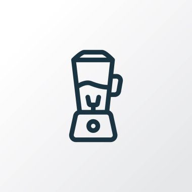 Blender simgesi çizgi sembolü. Moda tarzında birinci kalite izole smoothie ögesi.