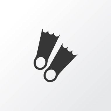 Palet simgesi simgesi. Premium kalite izole dalgıç ayakkabı moda stil öğesinde.